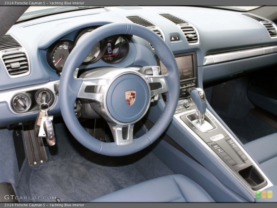 Yachting Blue Interior Dashboard for the 2014 Porsche Cayman S #81565428