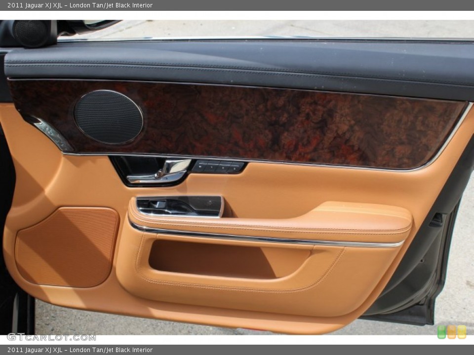 London Tan/Jet Black Interior Door Panel for the 2011 Jaguar XJ XJL #81565969