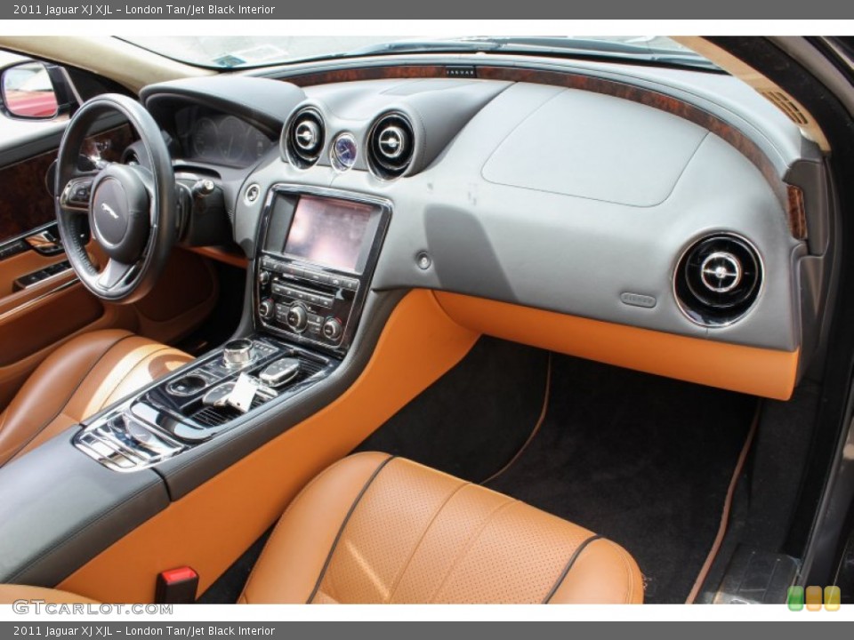 London Tan/Jet Black Interior Dashboard for the 2011 Jaguar XJ XJL #81566004