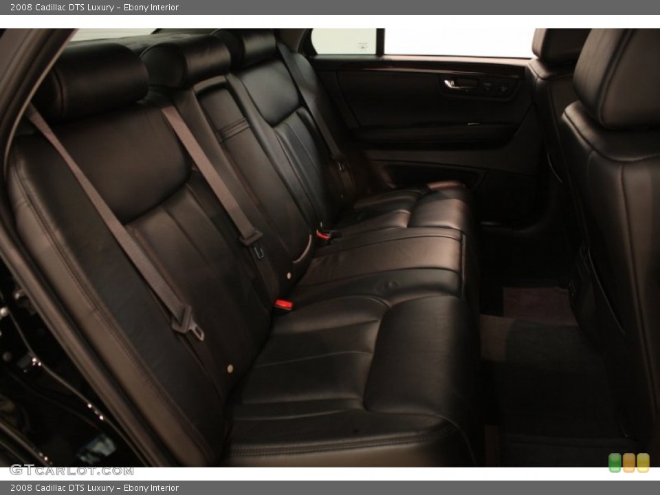 Ebony Interior Rear Seat for the 2008 Cadillac DTS Luxury #81566023