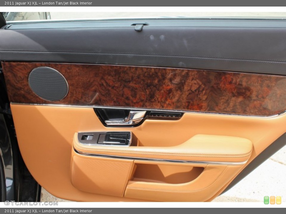London Tan/Jet Black Interior Door Panel for the 2011 Jaguar XJ XJL #81566027