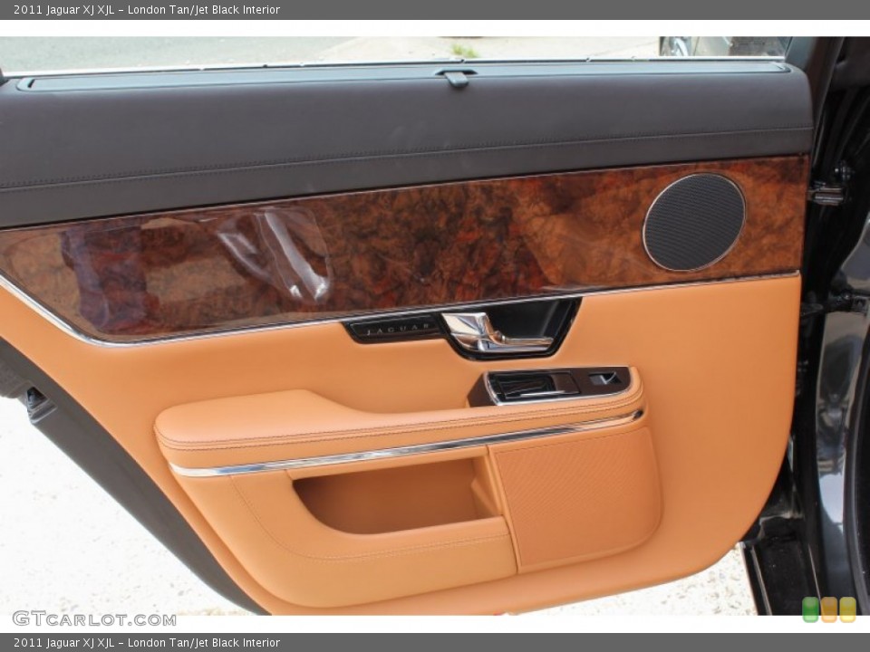 London Tan/Jet Black Interior Door Panel for the 2011 Jaguar XJ XJL #81566082