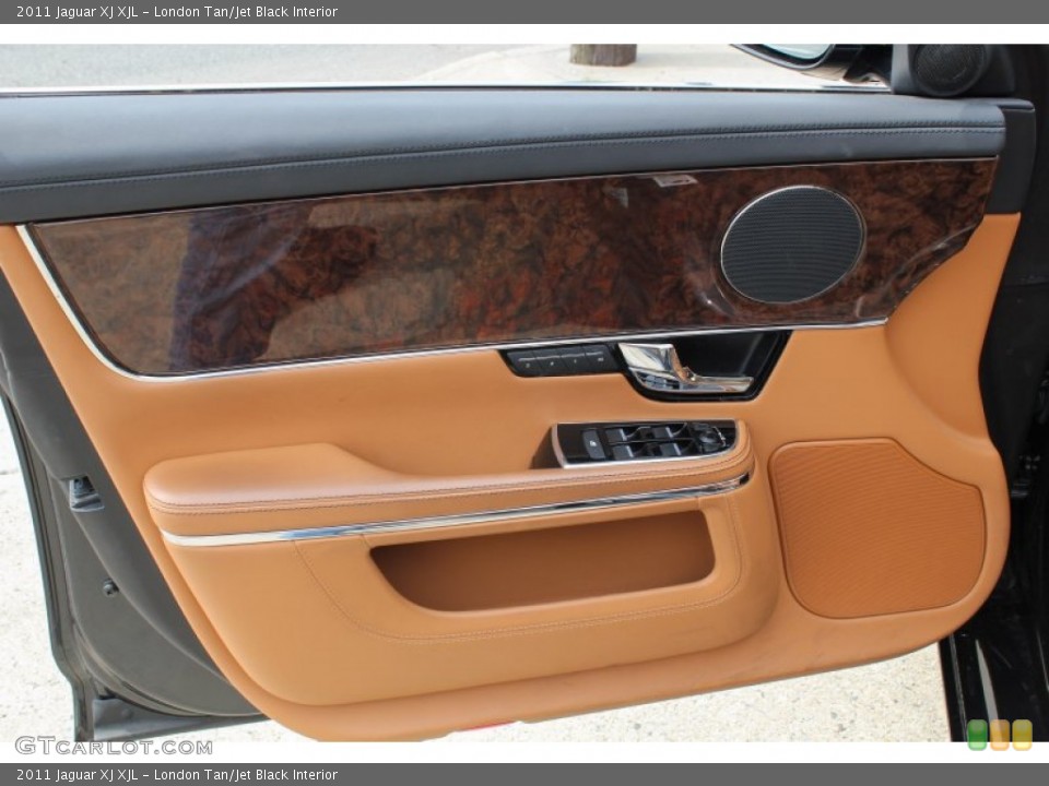 London Tan/Jet Black Interior Door Panel for the 2011 Jaguar XJ XJL #81566153