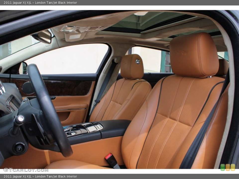 London Tan/Jet Black Interior Front Seat for the 2011 Jaguar XJ XJL #81566169