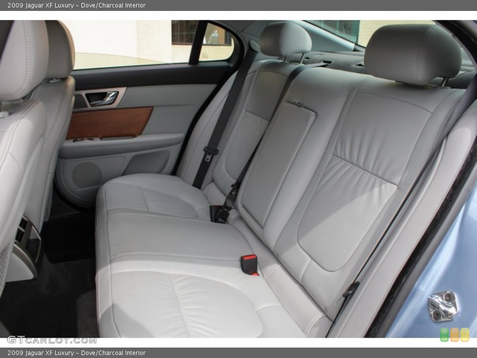 Dove/Charcoal Interior Rear Seat for the 2009 Jaguar XF Luxury #81566718