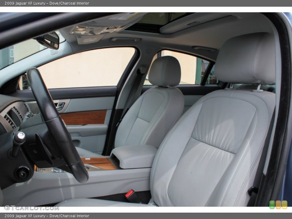 Dove/Charcoal Interior Front Seat for the 2009 Jaguar XF Luxury #81566778