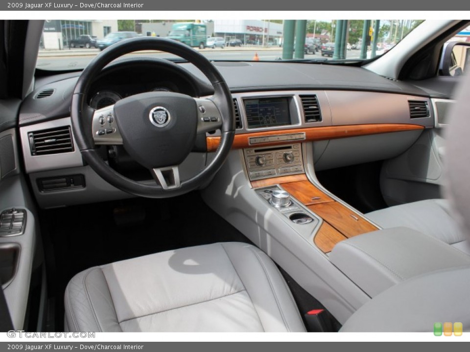 Dove/Charcoal 2009 Jaguar XF Interiors