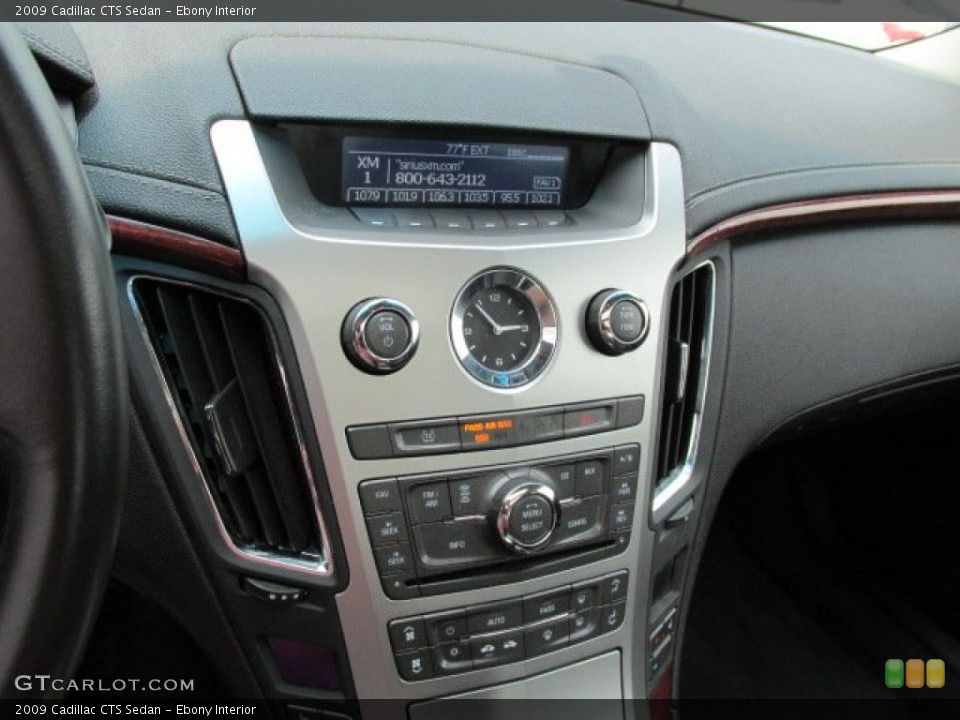 Ebony Interior Controls for the 2009 Cadillac CTS Sedan #81569019