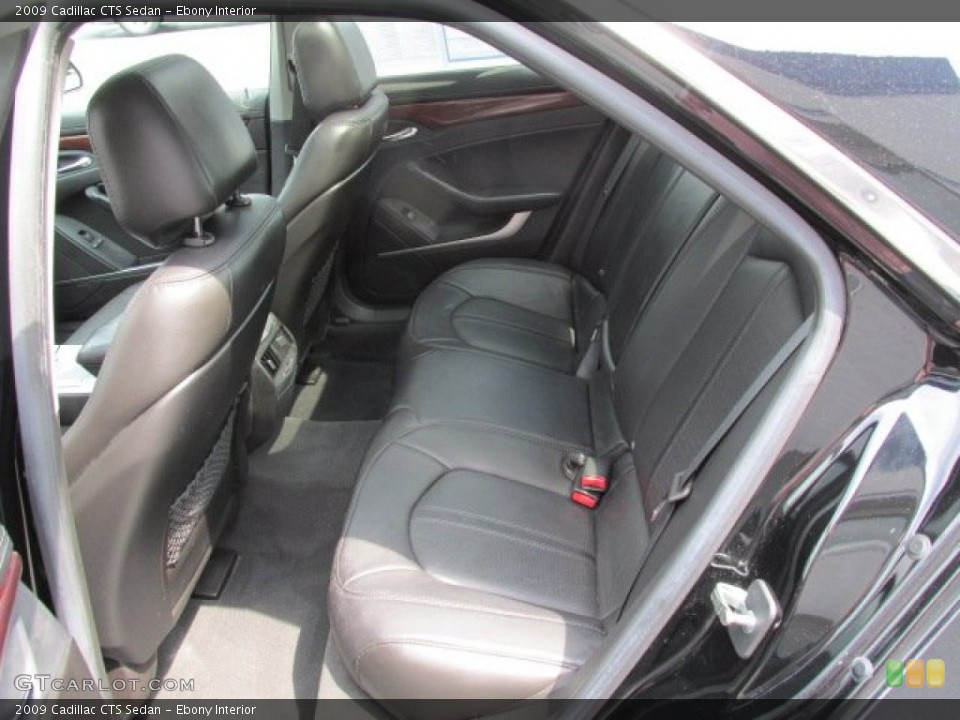 Ebony Interior Rear Seat for the 2009 Cadillac CTS Sedan #81569072