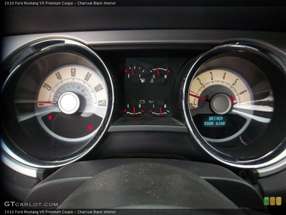 Charcoal Black Interior Gauges for the 2010 Ford Mustang V6 Premium Coupe #81569095