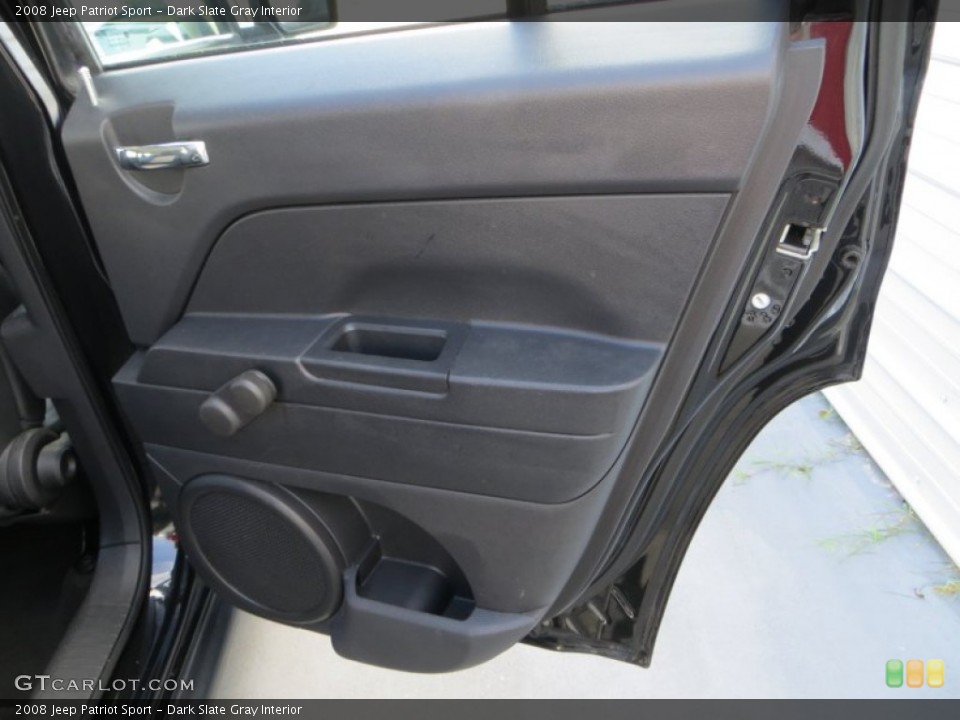 Dark Slate Gray Interior Door Panel for the 2008 Jeep Patriot Sport #81569394