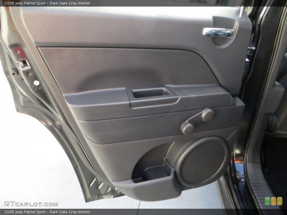 Dark Slate Gray Interior Door Panel for the 2008 Jeep Patriot Sport #81569430