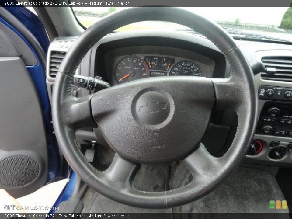 Medium Pewter Interior Steering Wheel for the 2006 Chevrolet Colorado Z71 Crew Cab 4x4 #81569448