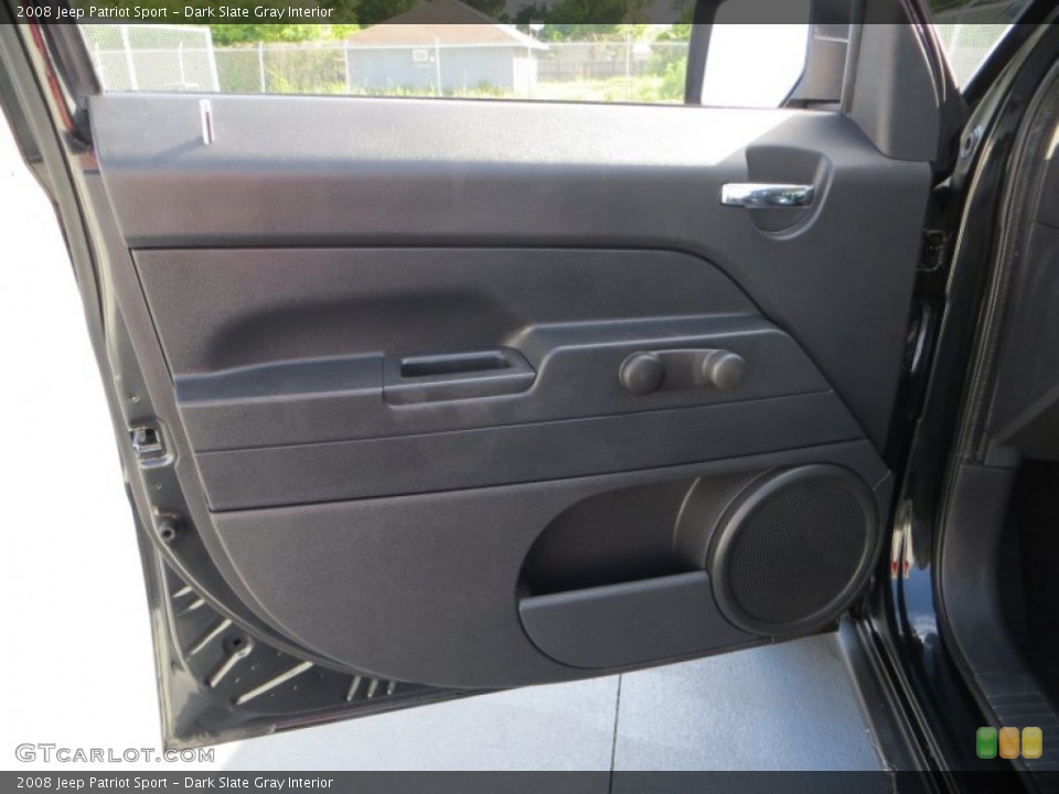 Dark Slate Gray Interior Door Panel for the 2008 Jeep Patriot Sport #81569466