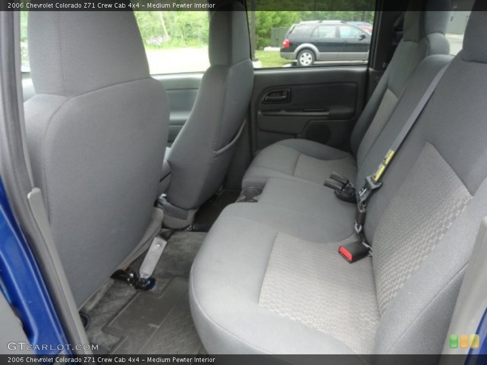 Medium Pewter Interior Rear Seat for the 2006 Chevrolet Colorado Z71 Crew Cab 4x4 #81569469