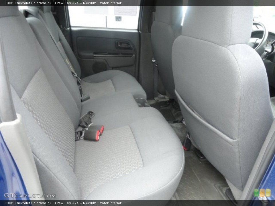 Medium Pewter Interior Rear Seat for the 2006 Chevrolet Colorado Z71 Crew Cab 4x4 #81569508