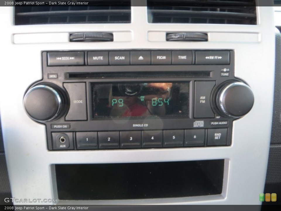 Dark Slate Gray Interior Audio System for the 2008 Jeep Patriot Sport #81569586