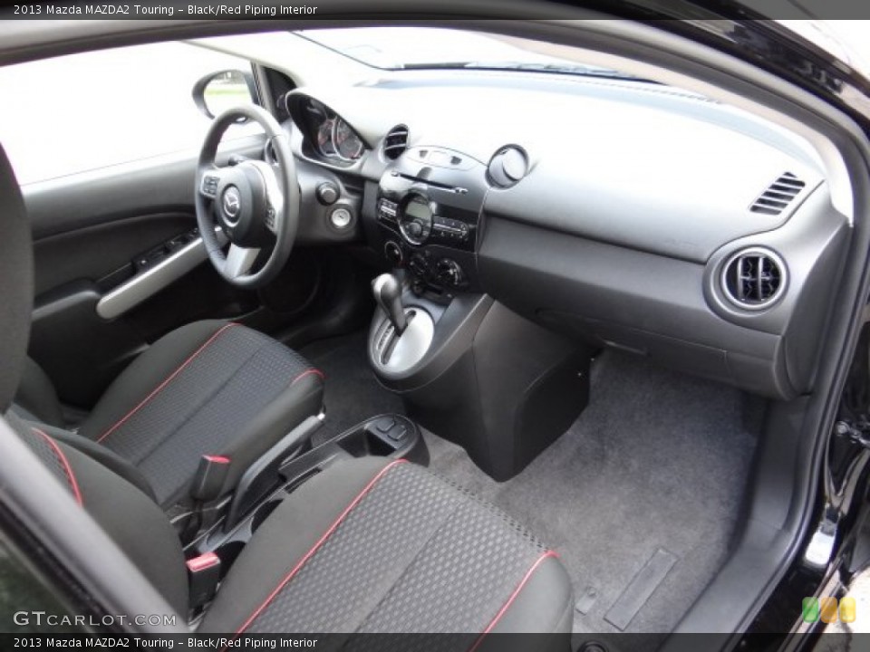 Black/Red Piping Interior Dashboard for the 2013 Mazda MAZDA2 Touring #81572079