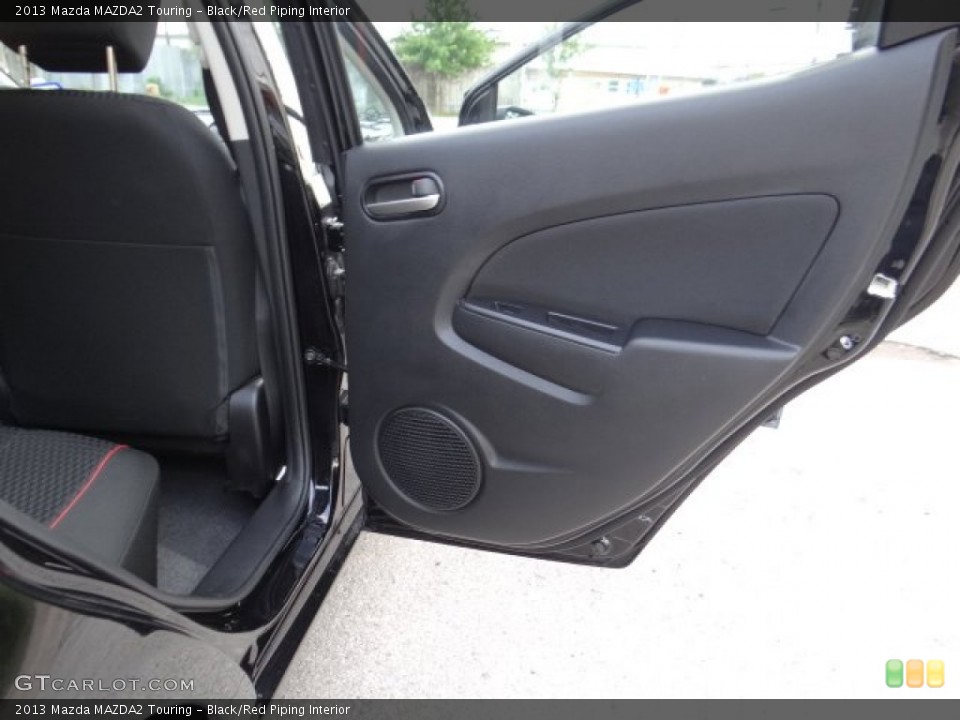 Black/Red Piping Interior Door Panel for the 2013 Mazda MAZDA2 Touring #81572100