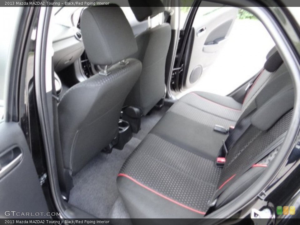 Black/Red Piping Interior Rear Seat for the 2013 Mazda MAZDA2 Touring #81572184