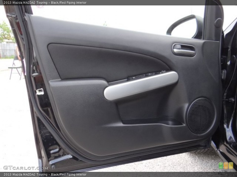 Black/Red Piping Interior Door Panel for the 2013 Mazda MAZDA2 Touring #81572199