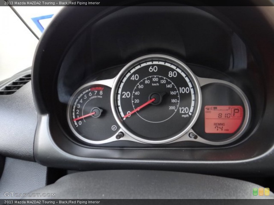 Black/Red Piping Interior Gauges for the 2013 Mazda MAZDA2 Touring #81572298