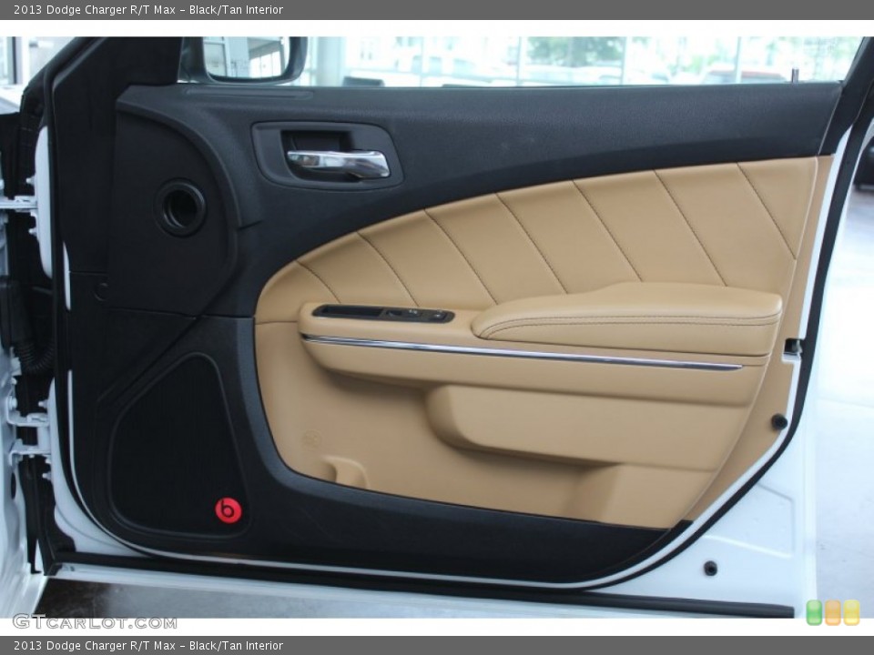 Black/Tan Interior Door Panel for the 2013 Dodge Charger R/T Max #81573435