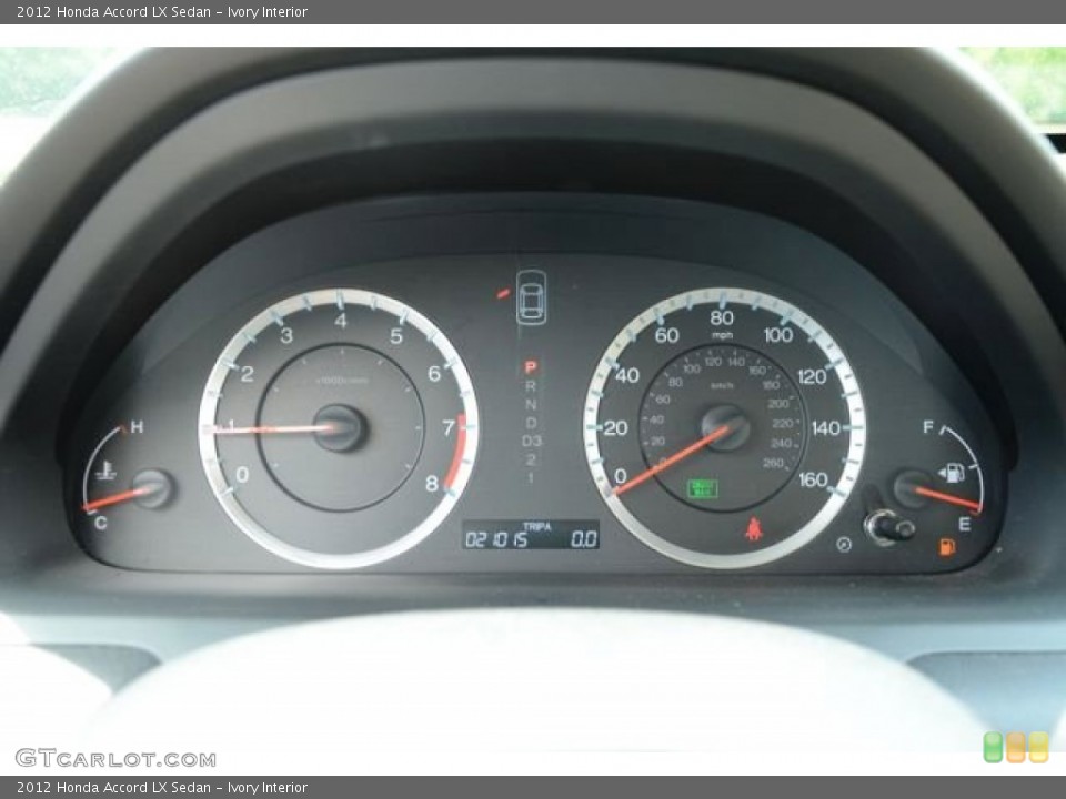 Ivory Interior Gauges for the 2012 Honda Accord LX Sedan #81573493