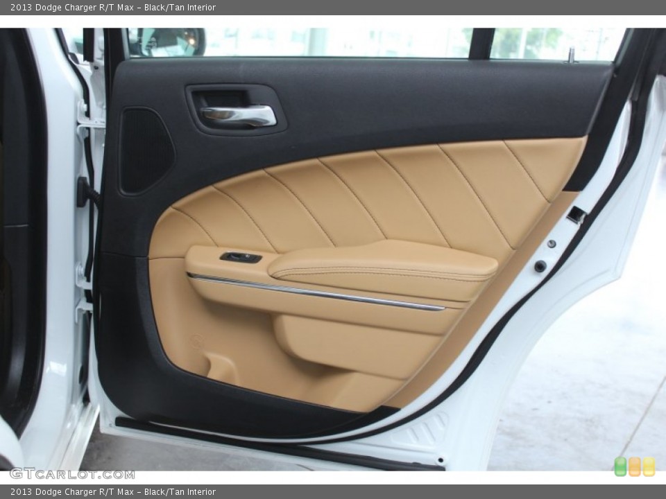Black/Tan Interior Door Panel for the 2013 Dodge Charger R/T Max #81573498