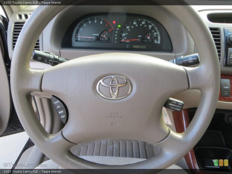 Taupe Interior Steering Wheel for the 2003 Toyota Camry XLE #81574611
