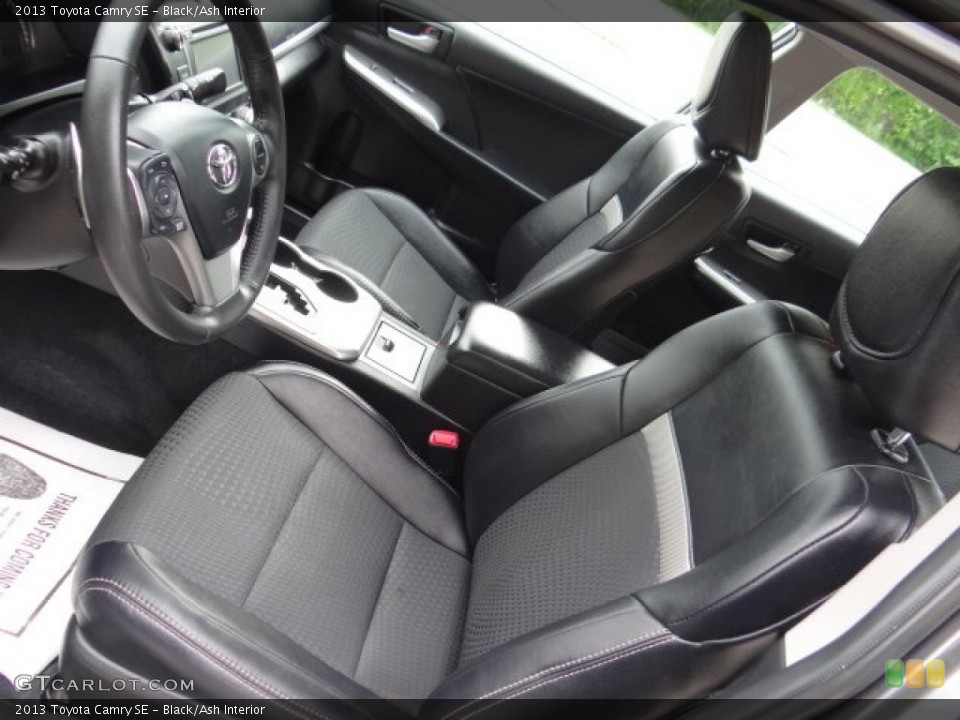 Black/Ash Interior Front Seat for the 2013 Toyota Camry SE #81576398