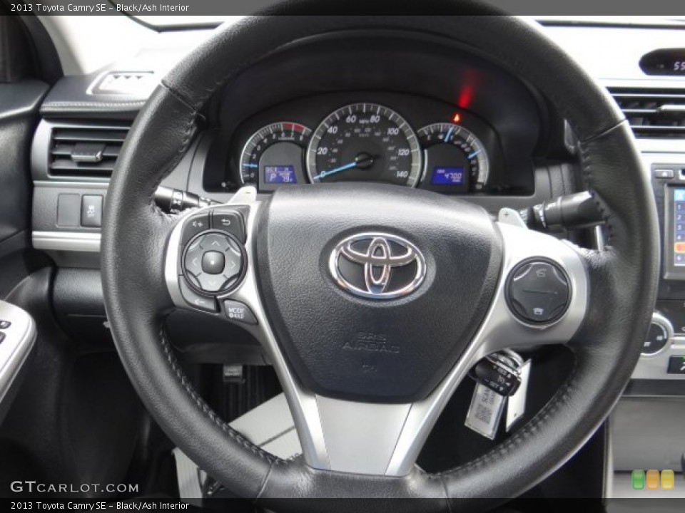 Black/Ash Interior Steering Wheel for the 2013 Toyota Camry SE #81576639