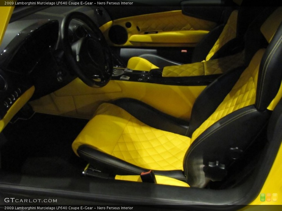 Nero Perseus Interior Photo for the 2009 Lamborghini Murcielago LP640 Coupe E-Gear #81578004