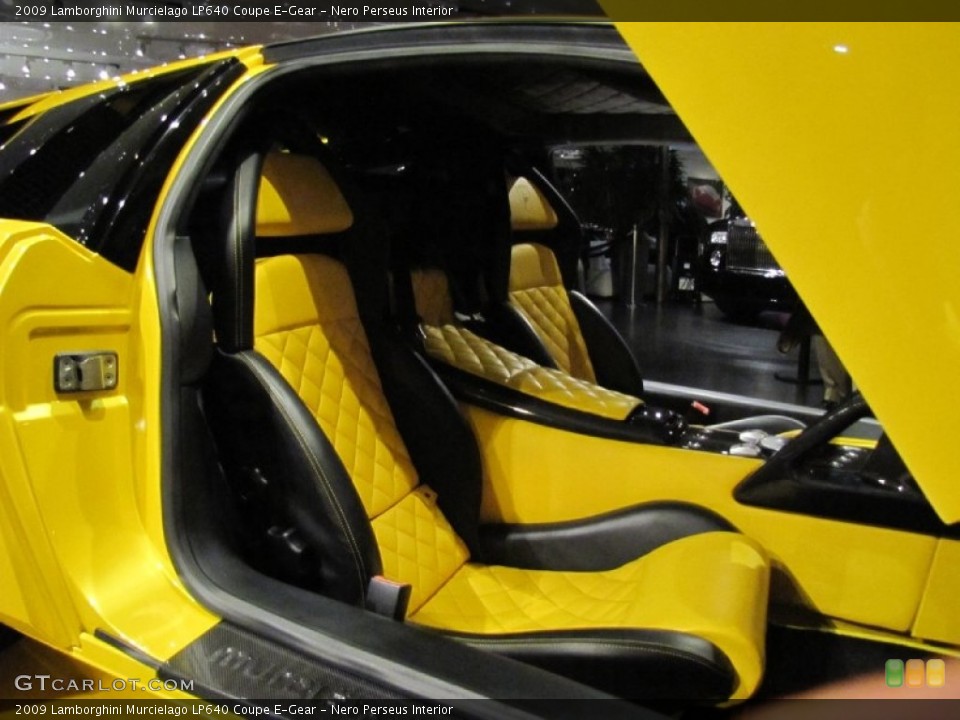 Nero Perseus Interior Front Seat for the 2009 Lamborghini Murcielago LP640 Coupe E-Gear #81578026