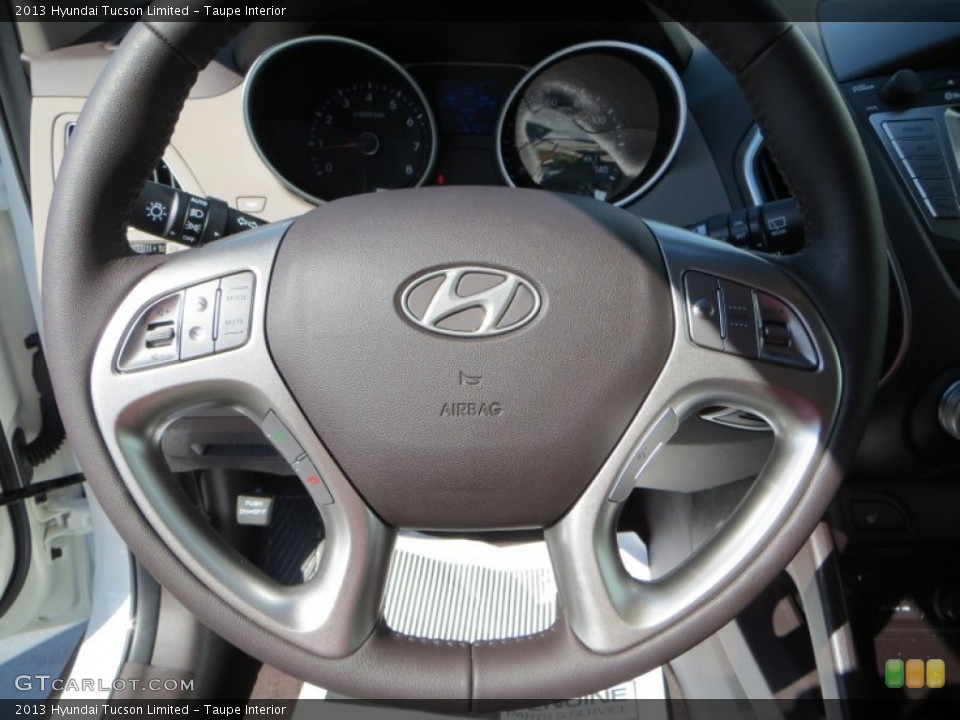 Taupe Interior Steering Wheel for the 2013 Hyundai Tucson Limited #81578112