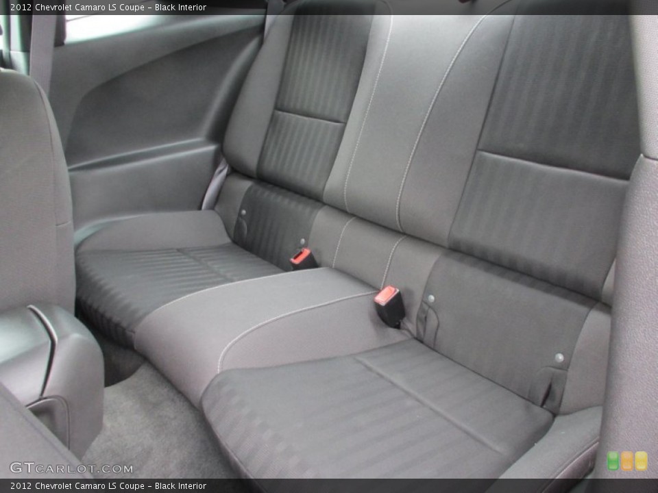 Black Interior Rear Seat for the 2012 Chevrolet Camaro LS Coupe #81578564
