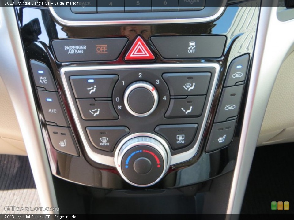 Beige Interior Controls for the 2013 Hyundai Elantra GT #81581541