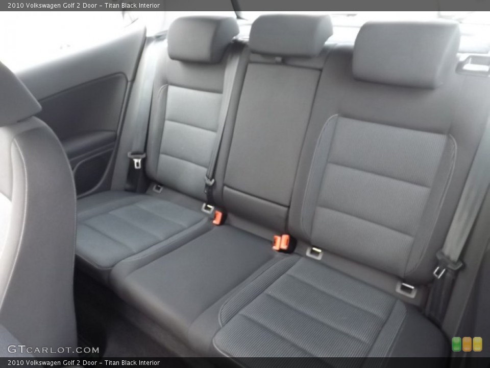 Titan Black Interior Rear Seat for the 2010 Volkswagen Golf 2 Door #81581917