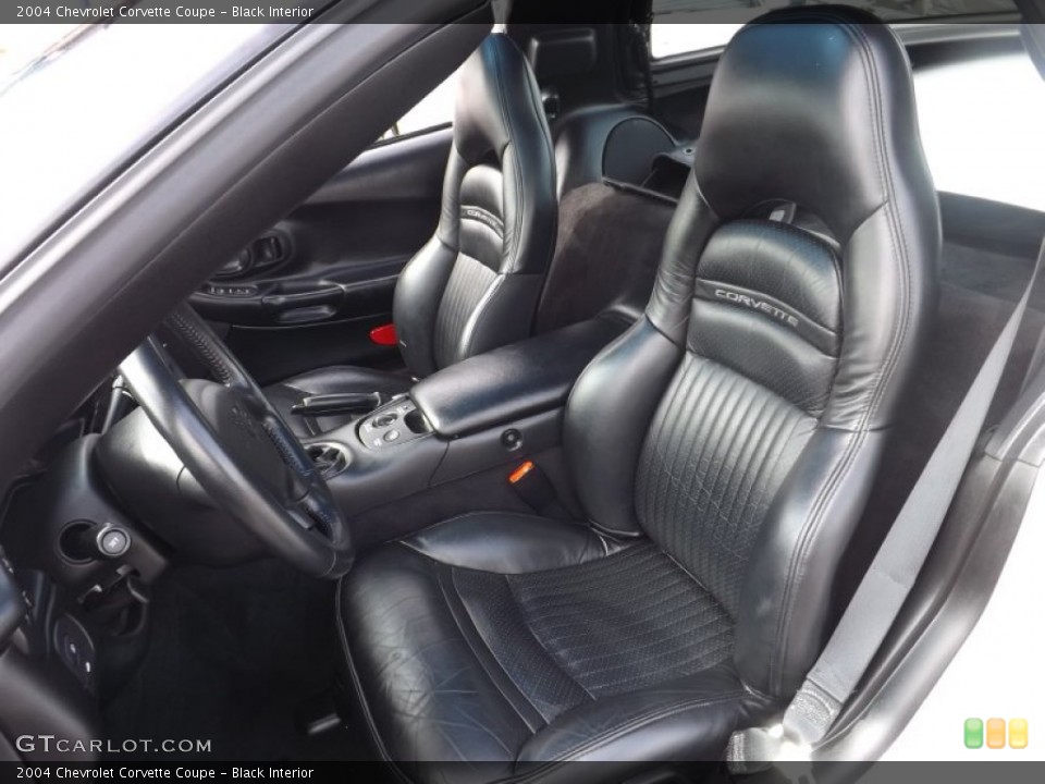 Black Interior Front Seat for the 2004 Chevrolet Corvette Coupe #81582273
