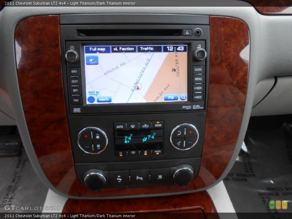Light Titanium/Dark Titanium Interior Navigation for the 2011 Chevrolet Suburban LTZ 4x4 #81583083