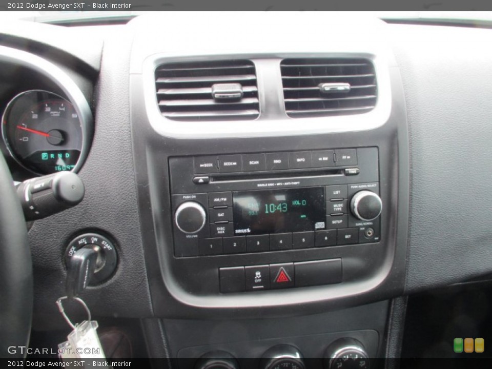Black Interior Controls for the 2012 Dodge Avenger SXT #81585848