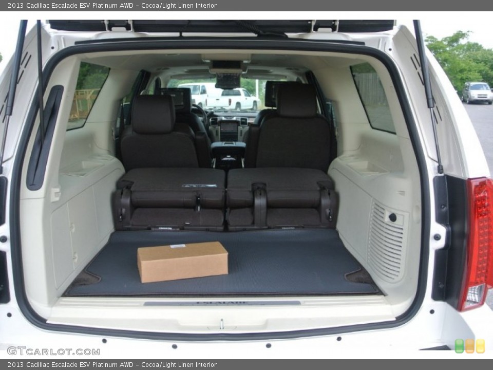 Cocoa/Light Linen Interior Trunk for the 2013 Cadillac Escalade ESV Platinum AWD #81586200