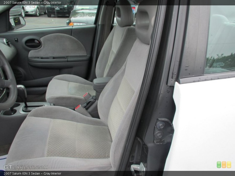 Gray Interior Front Seat for the 2007 Saturn ION 3 Sedan #81586320
