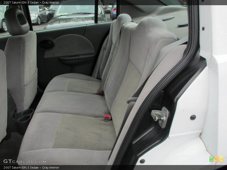 Gray Interior Rear Seat for the 2007 Saturn ION 3 Sedan #81586341