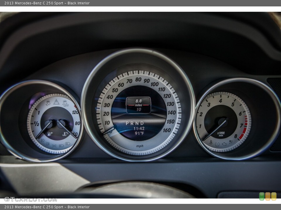 Black Interior Gauges for the 2013 Mercedes-Benz C 250 Sport #81586984