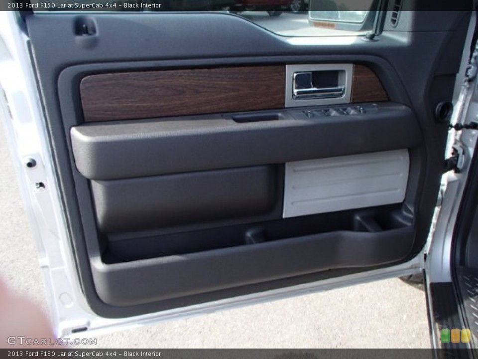 Black Interior Door Panel for the 2013 Ford F150 Lariat SuperCab 4x4 #81586986