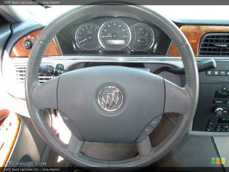 Gray Interior Steering Wheel for the 2005 Buick LaCrosse CXL #81587532