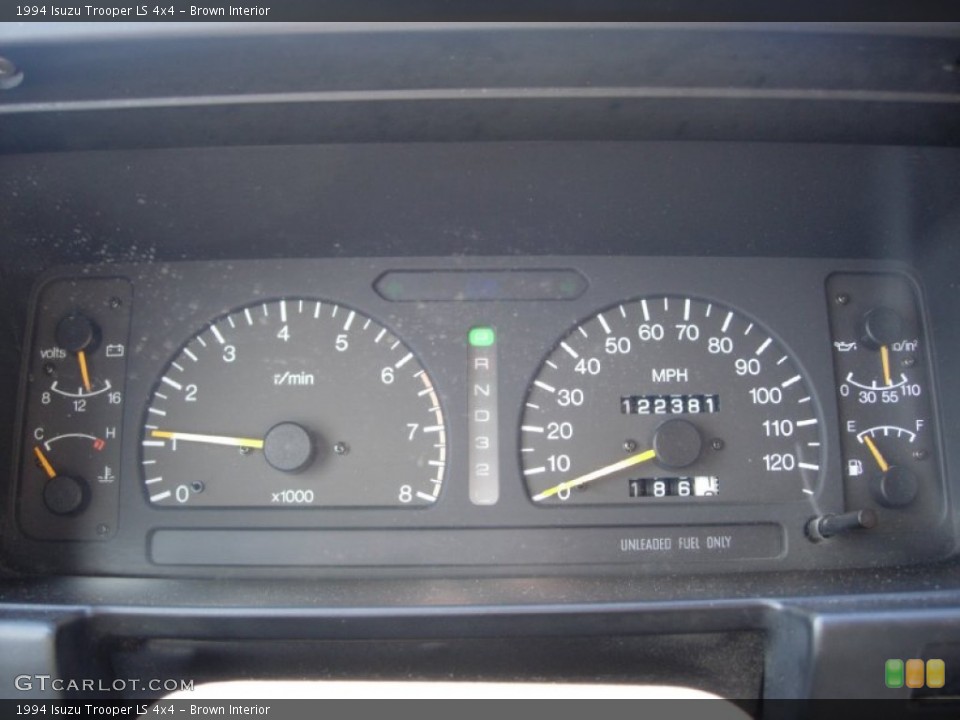 Brown Interior Gauges for the 1994 Isuzu Trooper LS 4x4 #81587544