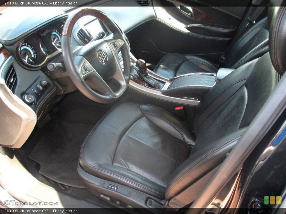 Ebony Interior Photo for the 2010 Buick LaCrosse CXS #81588054