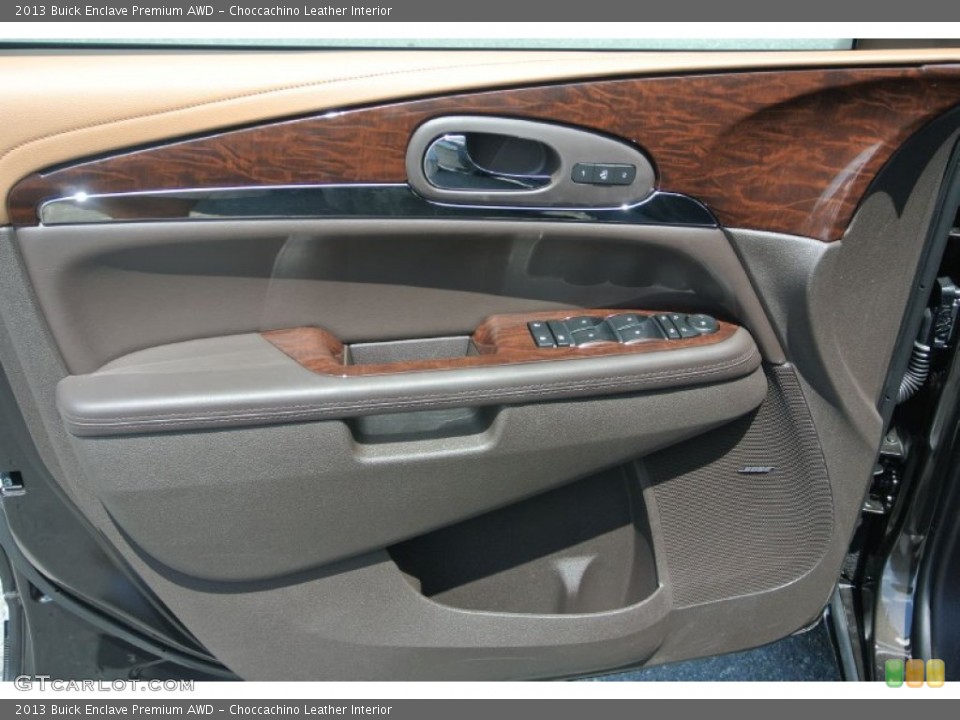 Choccachino Leather Interior Door Panel for the 2013 Buick Enclave Premium AWD #81588150